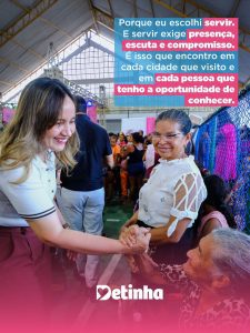 Meu lugar é aqui no Maranhão”, afirma Detinha ao reafirmar pré-candidatura a deputada estadual